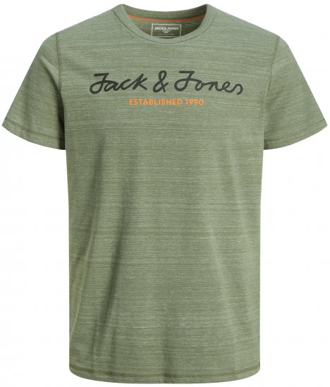 Jack & Jones JCOBERG UPSCALED TEE Green - T-shirts - T-shirts Homme Grande Taille