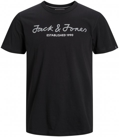 Jack & Jones JCOBERG UPSCALED TEE Black - T-shirts - T-shirts Homme Grande Taille