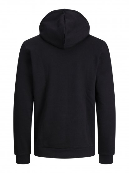 Jack & Jones JCOBERG SWEAT ZIP Hoodie Black - Sweatshirts & hoodies - Sweatshirts/Hoodies grande taille homme