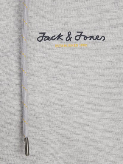 Jack & Jones JCOBERG SWEAT ZIP Hoodie Grey Melange - Sweatshirts & hoodies - Sweatshirts/Hoodies grande taille homme