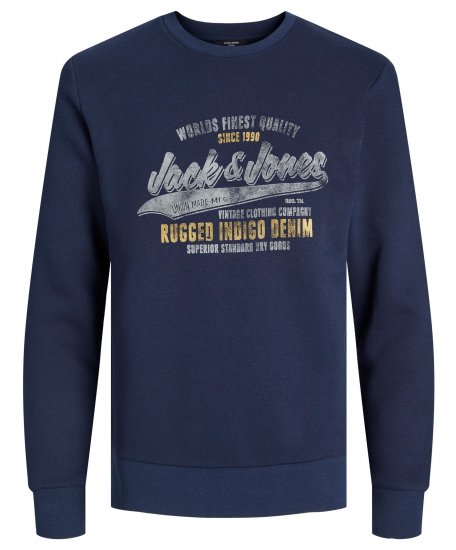 Jack & Jones JPRBLUBILLY Sweatshirt Navy - Sweatshirts & hoodies - Sweatshirts/Hoodies grande taille homme