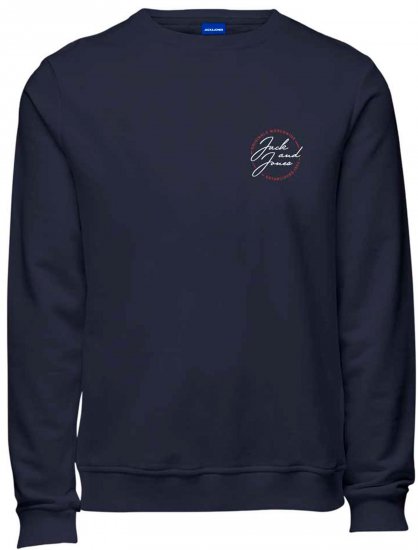 Jack & Jones JORJERRY SC SWEATSHIRT Navy - Sweatshirts & hoodies - Sweatshirts/Hoodies grande taille homme