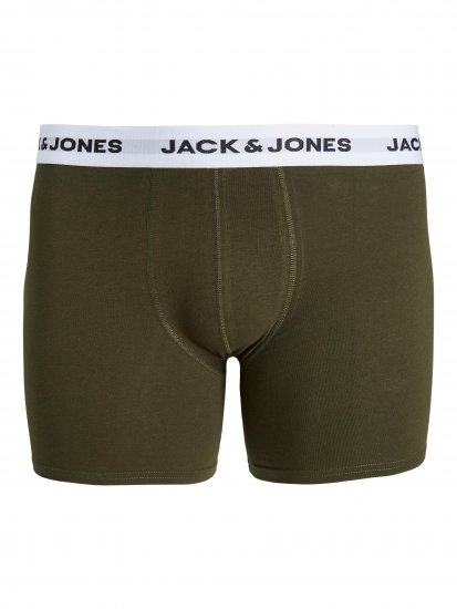 Jack & Jones BASIC White WB Trunks 5-Pack Green - Sous-vêtements & bain - Sous-vêtements Grande Taille
