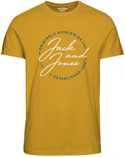 Jack & Jones JORJERRYS TEE Yellow - T-shirts - T-shirts Homme Grande Taille