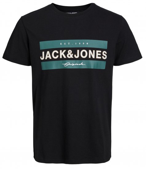 Jack & Jones JORFRIDAY T-Shirt Black - T-shirts - T-shirts Homme Grande Taille