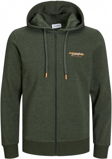 Jack & Jones ALVIS Hoodie Kombu Green - Sweatshirts & hoodies - Sweatshirts/Hoodies grande taille homme