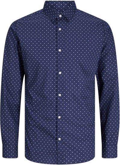 Jack & Jones JOE Dress Shirt LS Navy Blazer - Chemises - Chemises Grandes Tailles Hommes