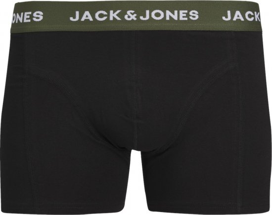Jack & Jones JACARON Trunks 3-Pack Black - Sous-vêtements & bain - Sous-vêtements Grande Taille