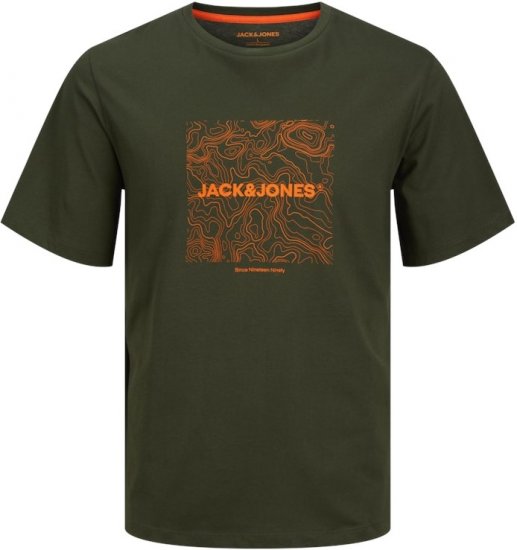 Jack & Jones LINER T-Shirt Kombu Green - T-shirts - T-shirts Homme Grande Taille