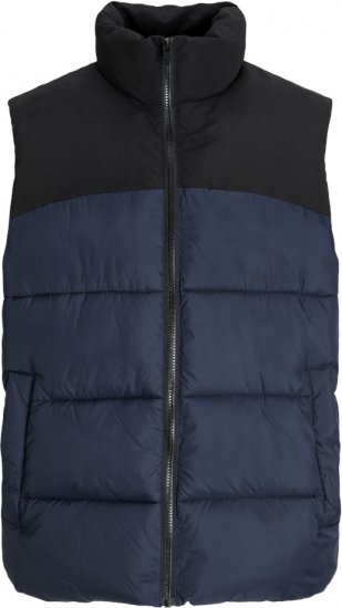 Jack & Jones MOON Bodywarmer Navy Blazer - Vestes - Vestes Homme Grandes Tailles