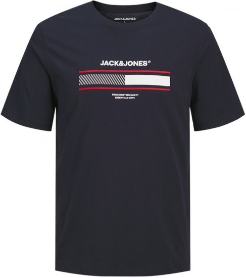 Jack & Jones SOUTH T-Shirt Navy Blazer - T-shirts - T-shirts Homme Grande Taille