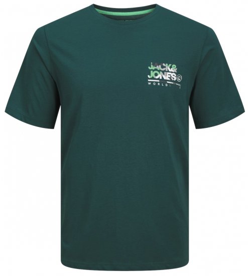 Jack & Jones JJLUKE T-Shirt Deep Teal - T-shirts - T-shirts Homme Grande Taille