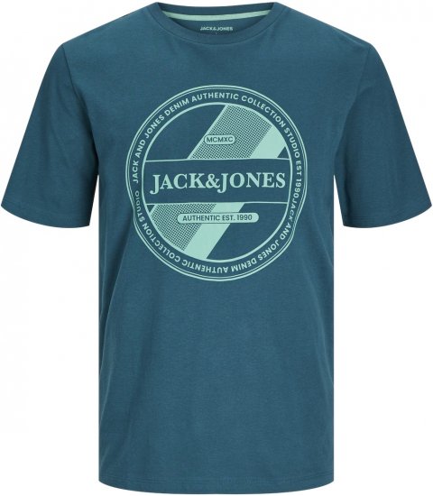 Jack & Jones JJRIO T-Shirt Deep Teal - T-shirts - T-shirts Homme Grande Taille