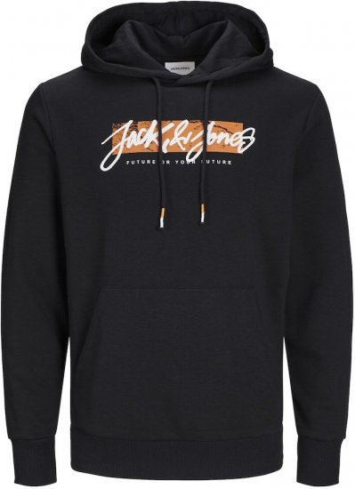 Jack & Jones Tiley Hoodie Black - Sweatshirts & hoodies - Sweatshirts/Hoodies grande taille homme
