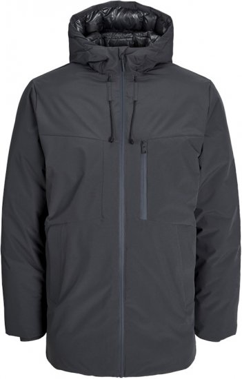 Jack & Jones PAYNE Windproof Parka Dark Grey - Vestes - Vestes Homme Grandes Tailles