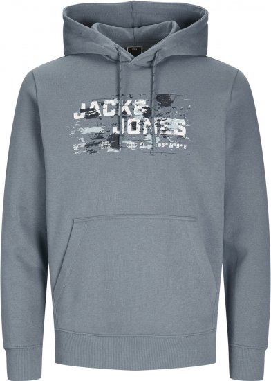Jack & Jones JCOOUTDOOR Hoodie Flint Blue - Sweatshirts & hoodies - Sweatshirts/Hoodies grande taille homme
