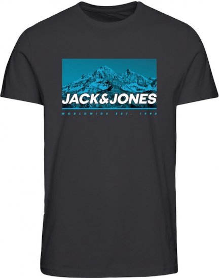 Jack & Jones Ray Photo T-Shirt Black - T-shirts - T-shirts Homme Grande Taille