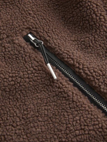 Jack & Jones Norrebro Teddy Jacket Deep Mahogany - Vestes - Vestes Homme Grandes Tailles