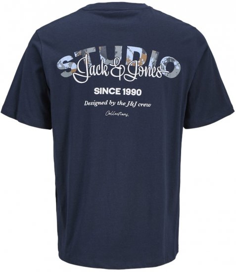 Jack & Jones Yuki Back Print Crew Neck T-Shirt Sky Captain - T-shirts - T-shirts Homme Grande Taille