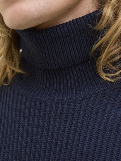 Jack & Jones Pannel Roll Neck Knit Pullover Sky Captain - Sweatshirts & hoodies - Sweatshirts/Hoodies grande taille homme