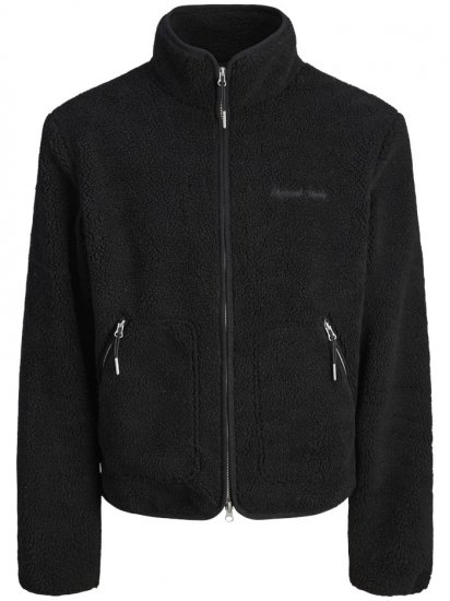 Jack & Jones Norrebro Teddy Jacket Black - Vestes - Vestes Homme Grandes Tailles