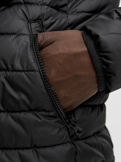 Jack & Jones Elvis Light Puffer Collar Jacket Black - Vestes - Vestes Homme Grandes Tailles