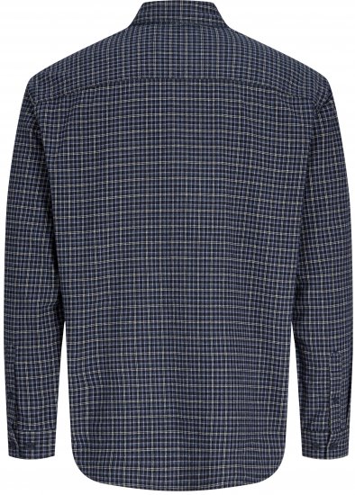 Jack & Jones Carter Check Shirt Navy Blazer - Chemises - Chemises Grandes Tailles Hommes