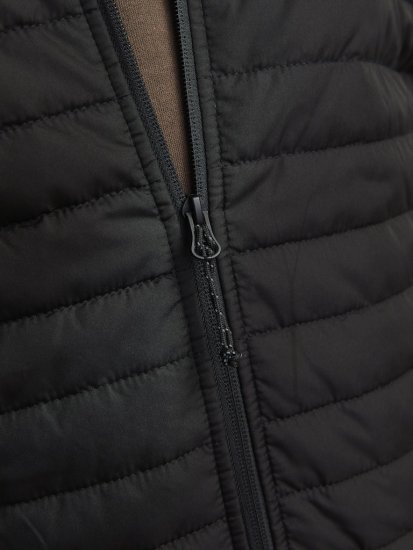 Jack & Jones MULTI QUILTED SET-IN Sleeves Jacket Black - Vestes - Vestes Homme Grandes Tailles