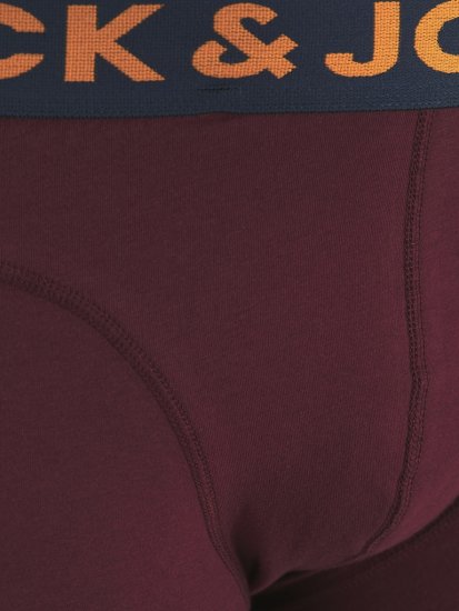 Jack & Jones LICHFIELD Trunks 3-Pack Burgundy - Sous-vêtements & bain - Sous-vêtements Grande Taille