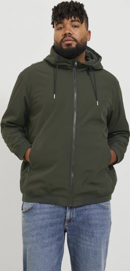 Jack & Jones BASIC Water-Resistant Softshell Jacket Green - Vestes - Vestes Homme Grandes Tailles