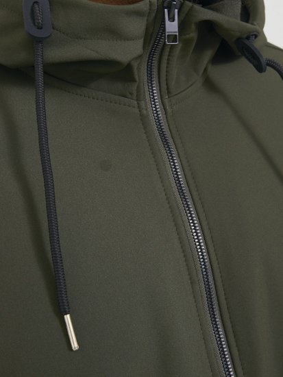 Jack & Jones BASIC Water-Resistant Softshell Jacket Green - Vestes - Vestes Homme Grandes Tailles