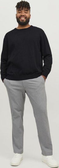 Jack & Jones BASIC Knitted Sweater Black - Sweatshirts & hoodies - Sweatshirts/Hoodies grande taille homme