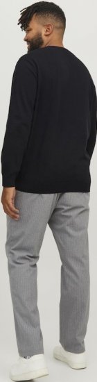 Jack & Jones BASIC Knitted Sweater Black - Sweatshirts & hoodies - Sweatshirts/Hoodies grande taille homme