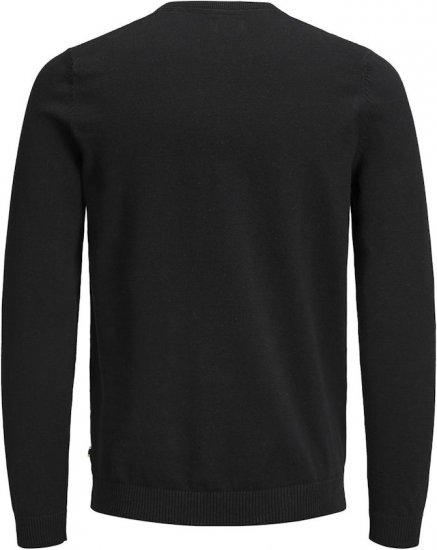 Jack & Jones BASIC Knitted Sweater Black - Sweatshirts & hoodies - Sweatshirts/Hoodies grande taille homme