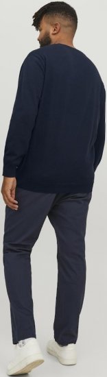 Jack & Jones BASIC Knitted Sweater Navy Blazer - Sweatshirts & hoodies - Sweatshirts/Hoodies grande taille homme