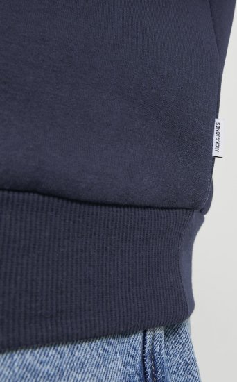 Jack & Jones BRADLEY Hoodie Navy Blazer - Sweatshirts & hoodies - Sweatshirts/Hoodies grande taille homme