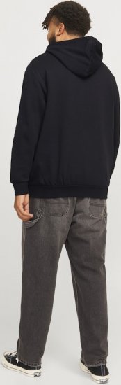 Jack & Jones CORP LOGO PLAY 5 Print Hoodie Black - Sweatshirts & hoodies - Sweatshirts/Hoodies grande taille homme