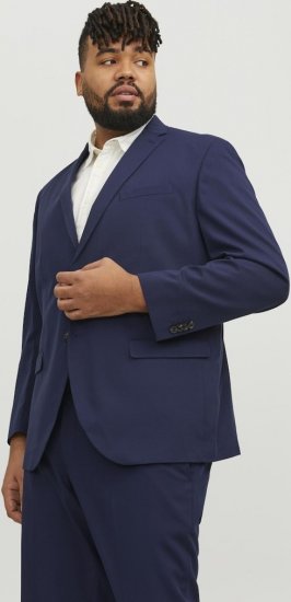 Jack & Jones FRANCO Blazer Medieval Blue - Costumes - Costumes grandes tailles 