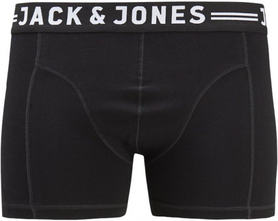 Jack & Jones SENSE Trunks 3-Pack Black - Sous-vêtements & bain - Sous-vêtements Grande Taille