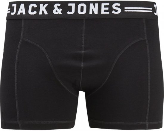 Jack & Jones SENSE Trunks 3-Pack Black - Sous-vêtements & bain - Sous-vêtements Grande Taille