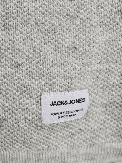 Jack & Jones HILL Knitted Sweater Light Grey Melange - Sweatshirts & hoodies - Sweatshirts/Hoodies grande taille homme
