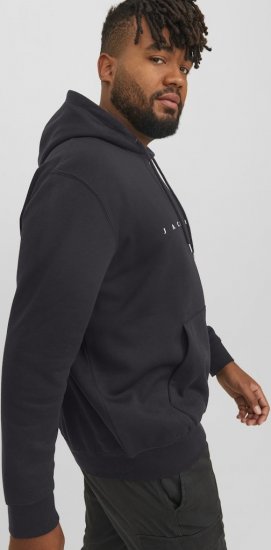 Jack & Jones STAR Hoodie Black - Sweatshirts & hoodies - Sweatshirts/Hoodies grande taille homme
