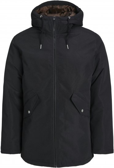 Jack & Jones JJLOOP Parka Black - Vestes - Vestes Homme Grandes Tailles