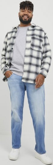 Jack & Jones BRADLEY Sweatshirt Light Grey Melange - Sweatshirts & hoodies - Sweatshirts/Hoodies grande taille homme