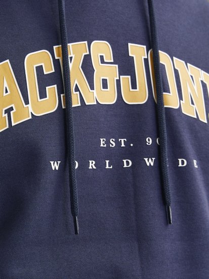 Jack & Jones CALEB Hoodie Navy Blazer - Sweatshirts & hoodies - Sweatshirts/Hoodies grande taille homme