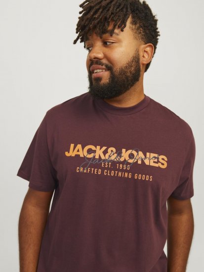 Jack & Jones JJALVIS Vineyard Wine - T-shirts - T-shirts Homme Grande Taille