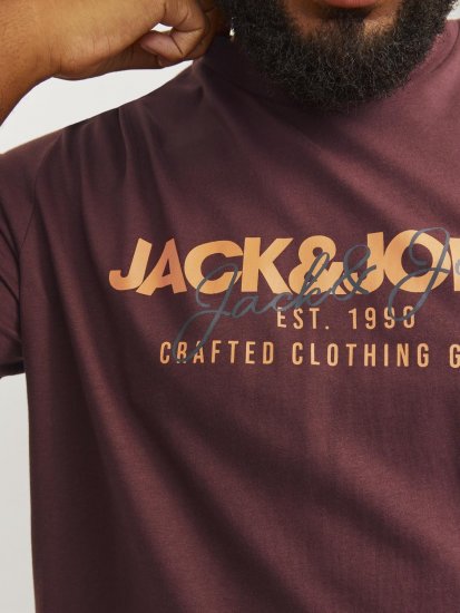 Jack & Jones JJALVIS Vineyard Wine - T-shirts - T-shirts Homme Grande Taille