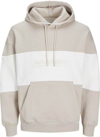 Jack & Jones LEGACY 2 Color Hoodie Beige - Sweatshirts & hoodies - Sweatshirts/Hoodies grande taille homme