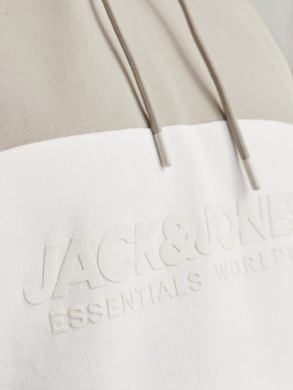 Jack & Jones LEGACY 2 Color Hoodie Beige - Sweatshirts & hoodies - Sweatshirts/Hoodies grande taille homme