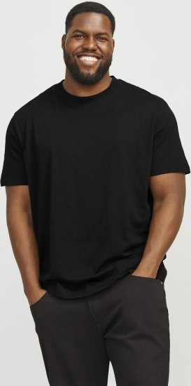 Jack & Jones JJEBRADLEY T-Shirt Black - T-shirts - T-shirts Homme Grande Taille